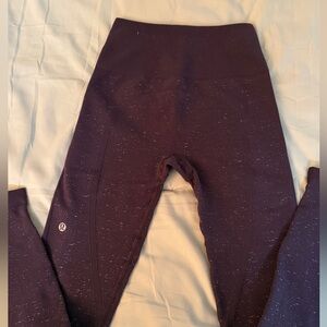 lululemon athletica' High-Rise Purple Speckled Leggings B4